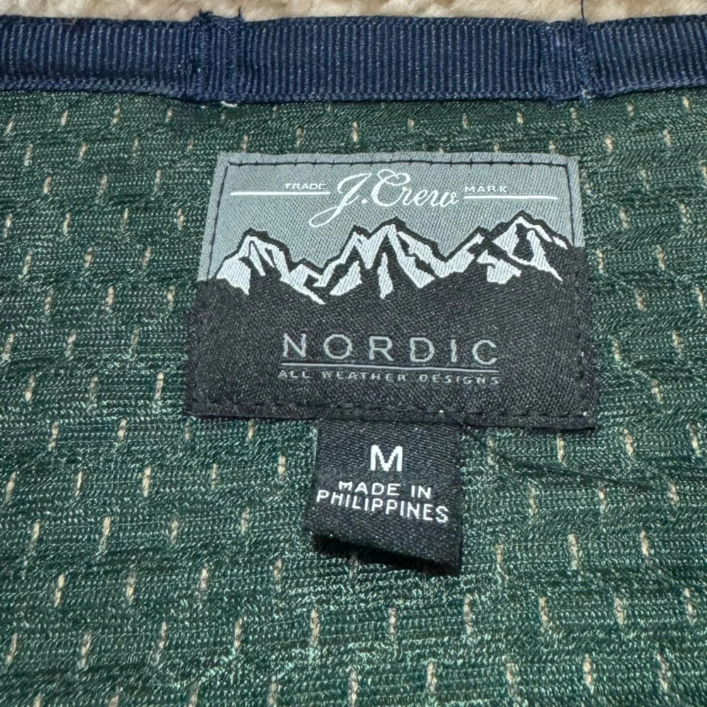 J.Crew‎ Men Nordic Sherpa Fleece Half Zip Pullover Size Medium